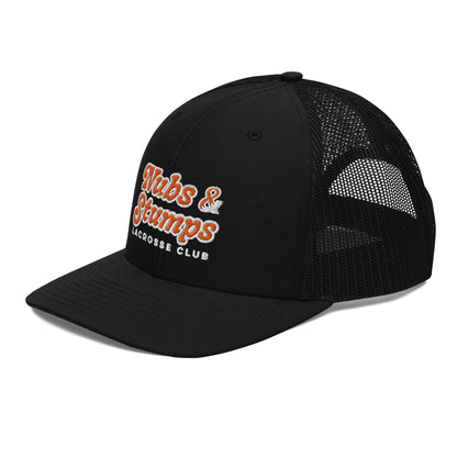 Nubs & Stumps Lacrosse Club Embroidered Trucker Hat Signature Lacrosse