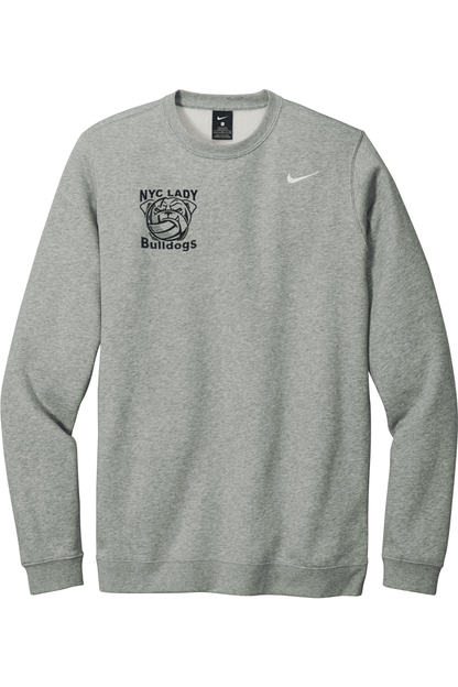 NYCLB Embroidered Nike Club Fleece Crew Signature Lacrosse