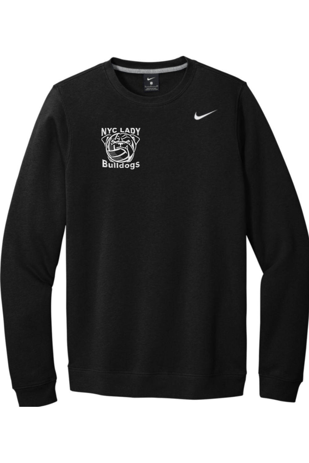 NYCLB Embroidered Nike Club Fleece Crew Signature Lacrosse