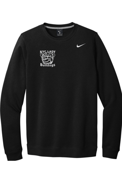 NYCLB Embroidered Nike Club Fleece Crew Signature Lacrosse