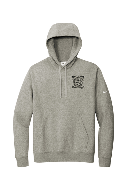 NYCLB Embroidered Nike Club Fleece Sleeve Swoosh Pullover Hoodie Signature Lacrosse
