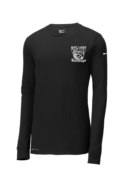 NYCLB Nike Dri-FIT Cotton/Poly Long Sleeve Tee Signature Lacrosse