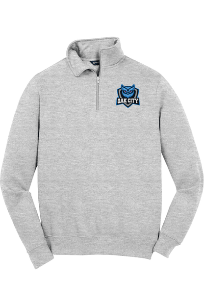 Oak City Owls Lacrosse Adult Embroidered Quarter-Zip Pullover Signature Lacrosse