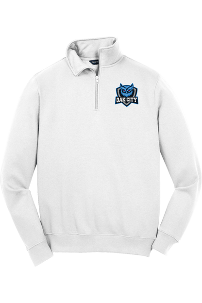 Oak City Owls Lacrosse Adult Embroidered Quarter-Zip Pullover Signature Lacrosse