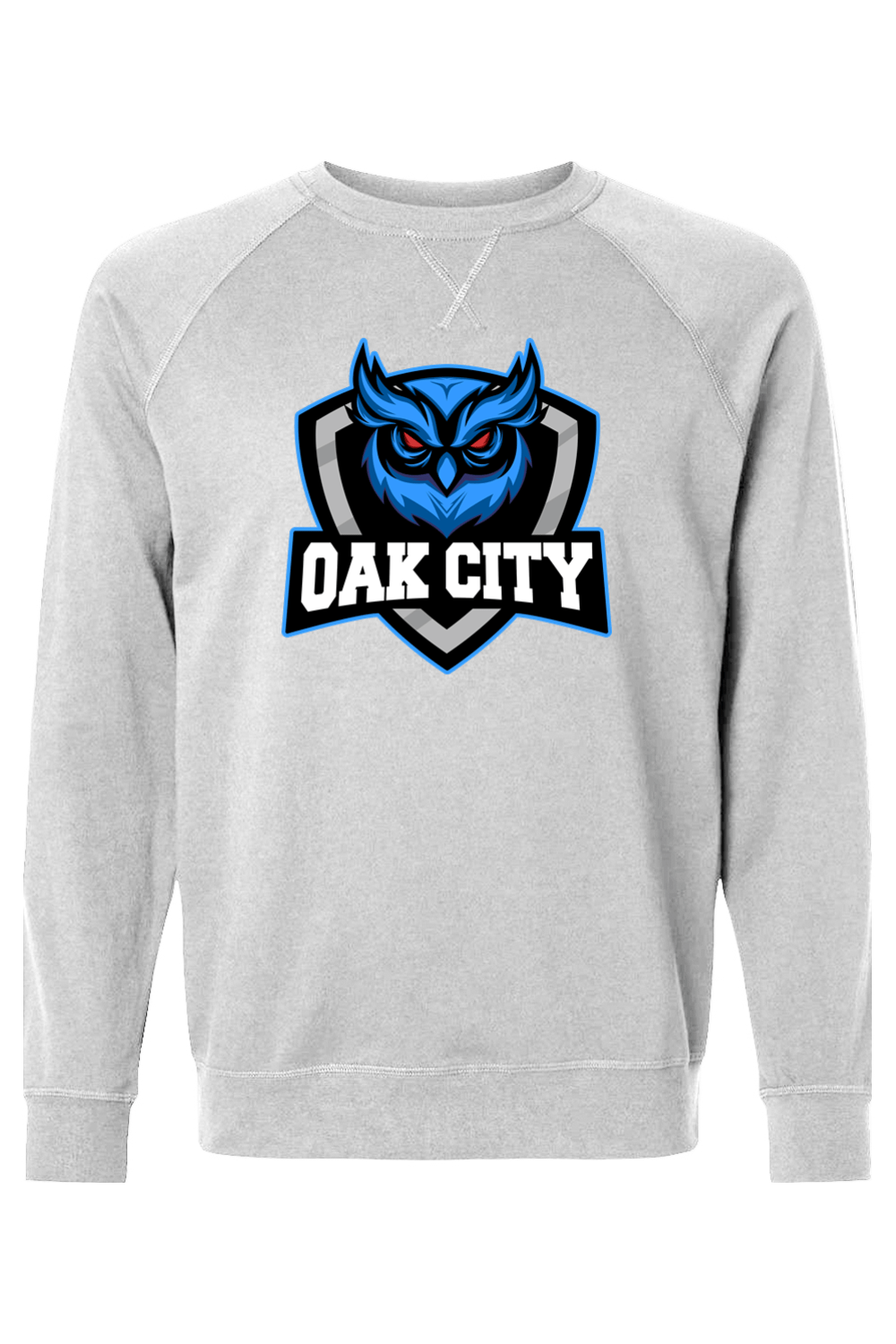Oak City Owls Lacrosse Adult Heavyweight Raglan Long Sleeve Signature Lacrosse