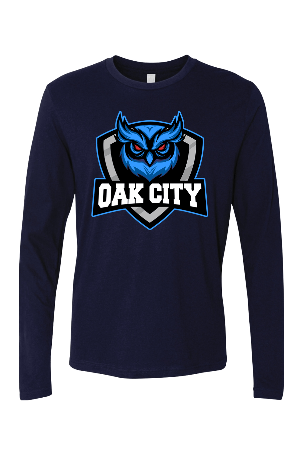 Oak City Owls Lacrosse Adult Long Sleeve T-Shirt Signature Lacrosse