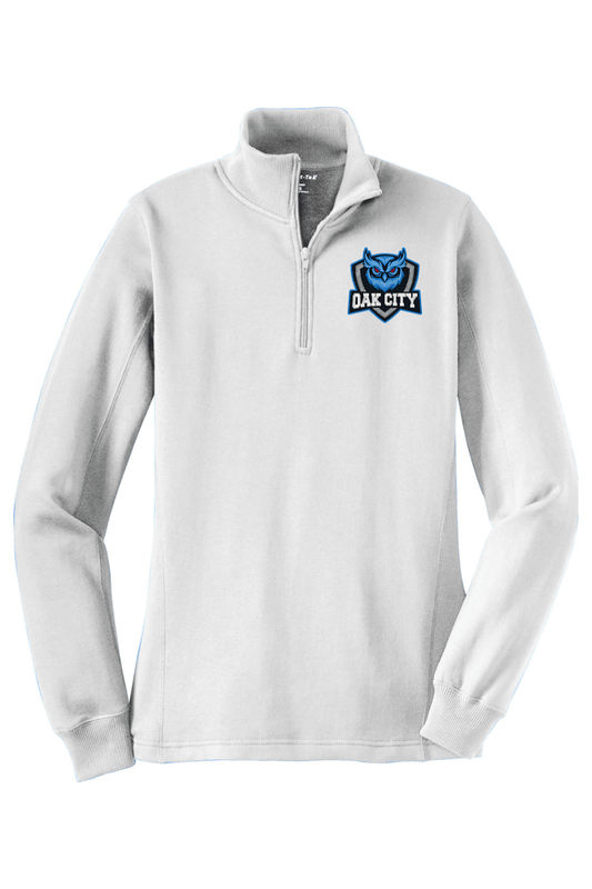 Oak City Owls Lacrosse Adult Women's Embroidered Quarter-Zip Pullover Signature Lacrosse