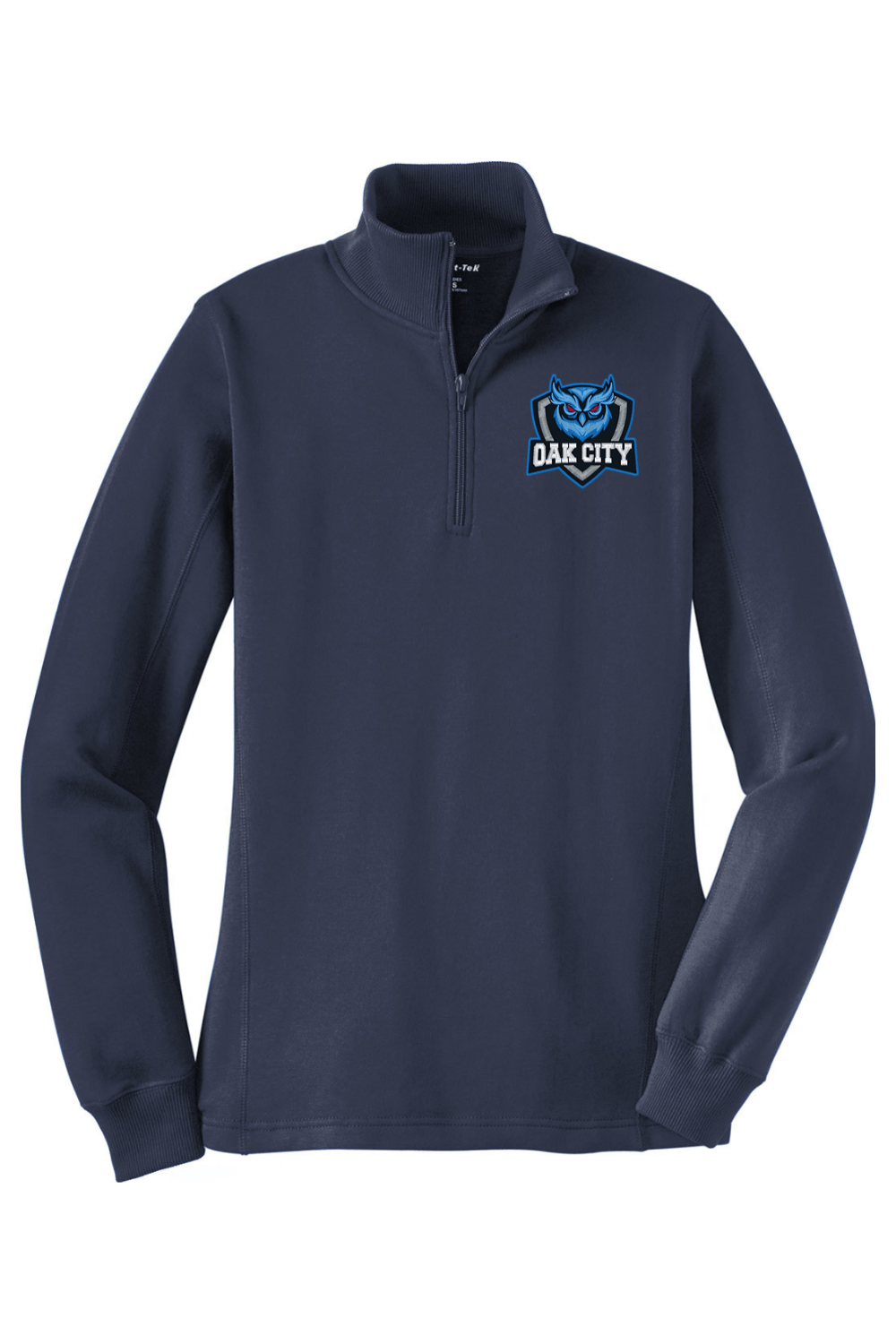 Oak City Owls Lacrosse Adult Women's Embroidered Quarter-Zip Pullover Signature Lacrosse