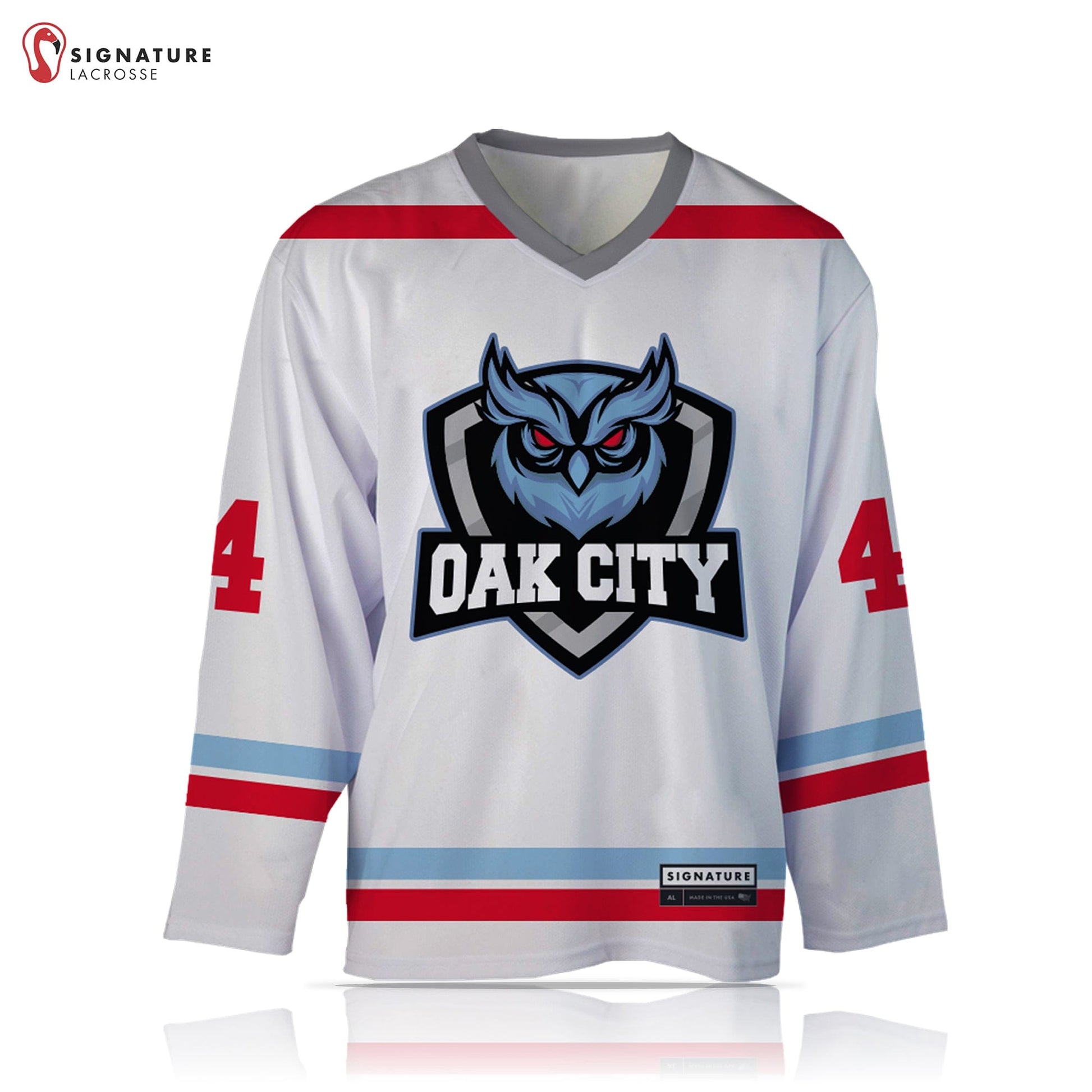 Oak City Owls Lacrosse Men's Pro Box Jersey Signature Lacrosse