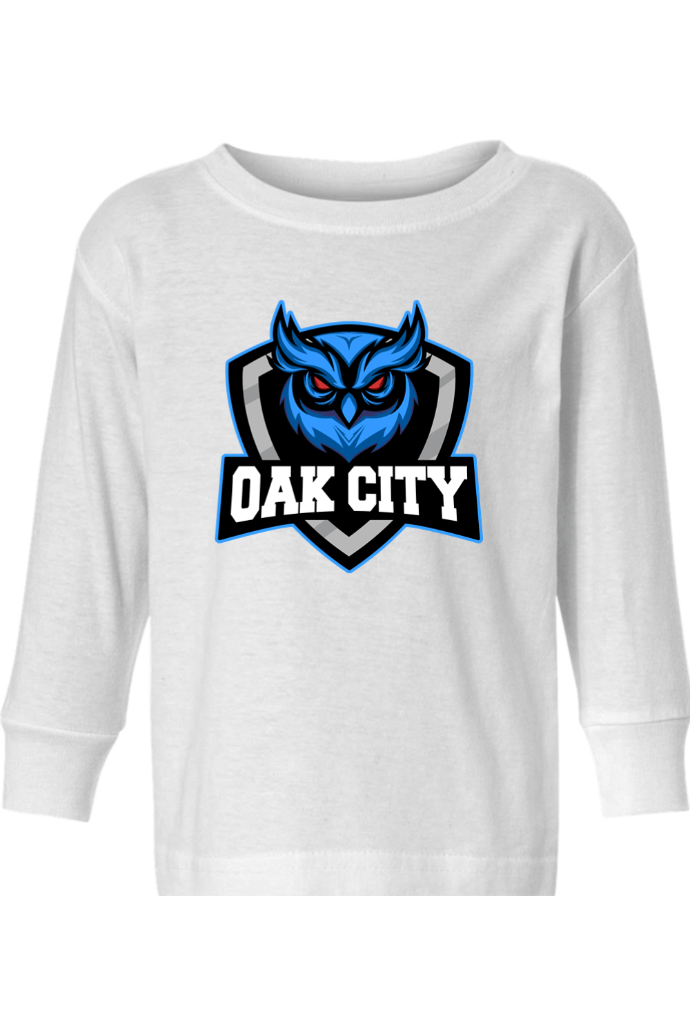 Oak City Owls Lacrosse Toddler Long Sleeve T-Shirt Signature Lacrosse