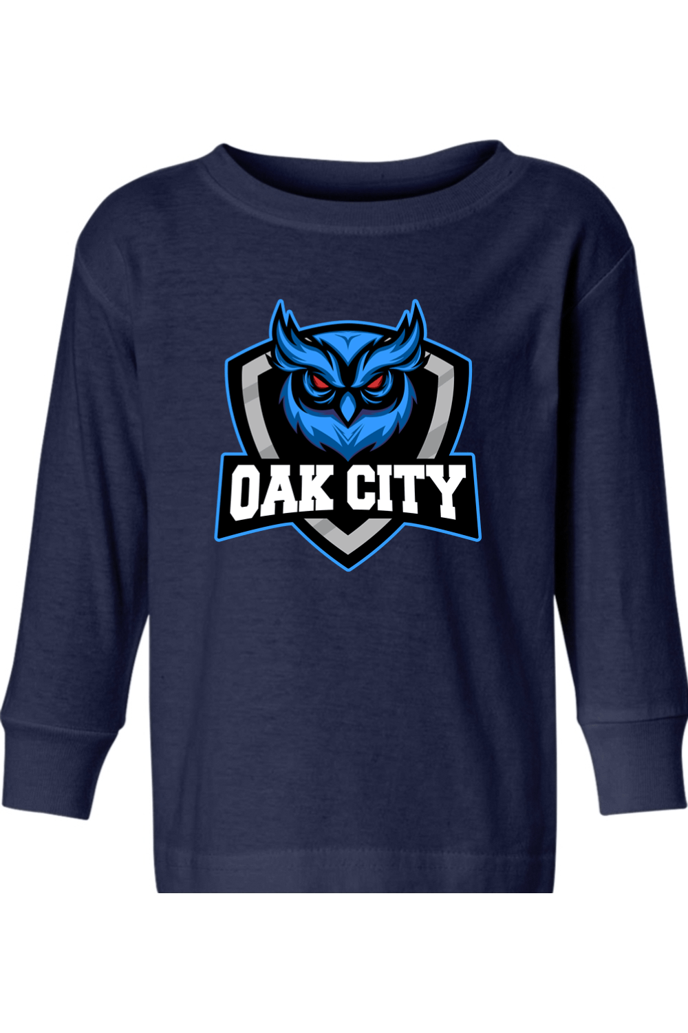 Oak City Owls Lacrosse Toddler Long Sleeve T-Shirt Signature Lacrosse