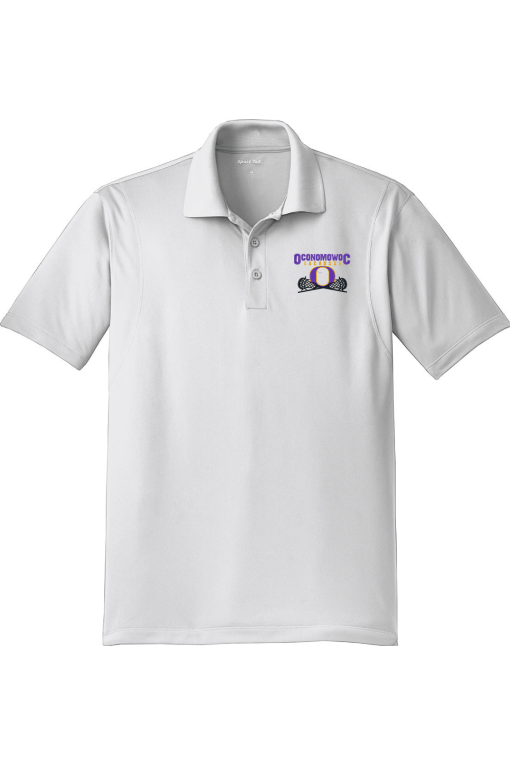 Oconomowoc Lacrosse Adult Embroidered Athletic Polo Signature Lacrosse