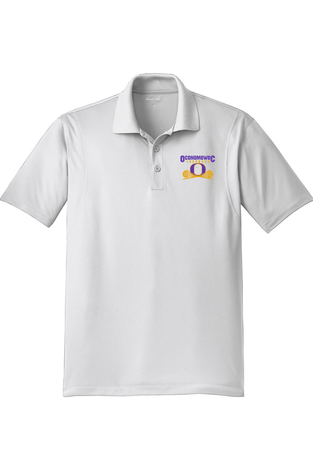 Oconomowoc Lacrosse Adult Embroidered Athletic Polo Signature Lacrosse