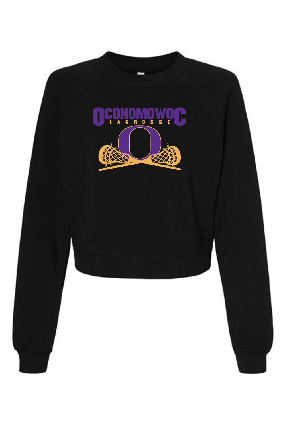 Oconomowoc Lacrosse Bella + Canvas Women's Raglan Pullover Fleece Signature Lacrosse