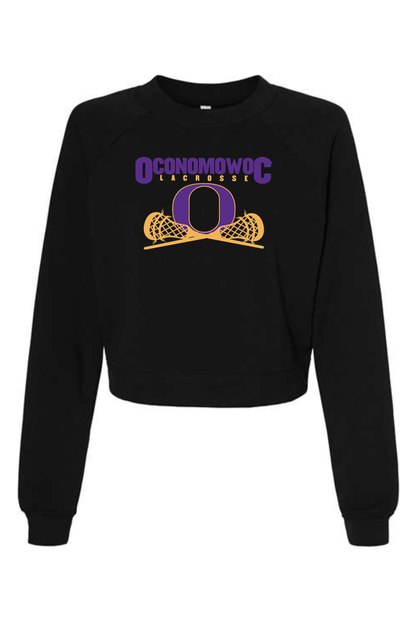 Oconomowoc Lacrosse Bella + Canvas Women's Raglan Pullover Fleece Signature Lacrosse