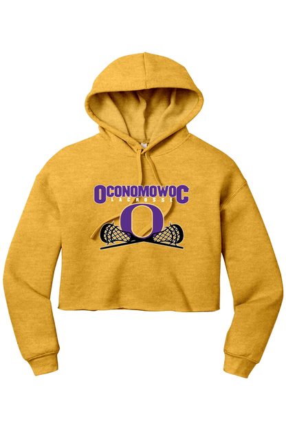 Oconomowoc Lacrosse BELLA+CANVAS Women’s Sponge Fleece Cropped Fleece Hoodie Signature Lacrosse