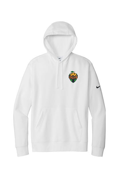 OCYS Embroidered Nike Club Fleece Sleeve Swoosh Pullover Hoodie Signature Lacrosse