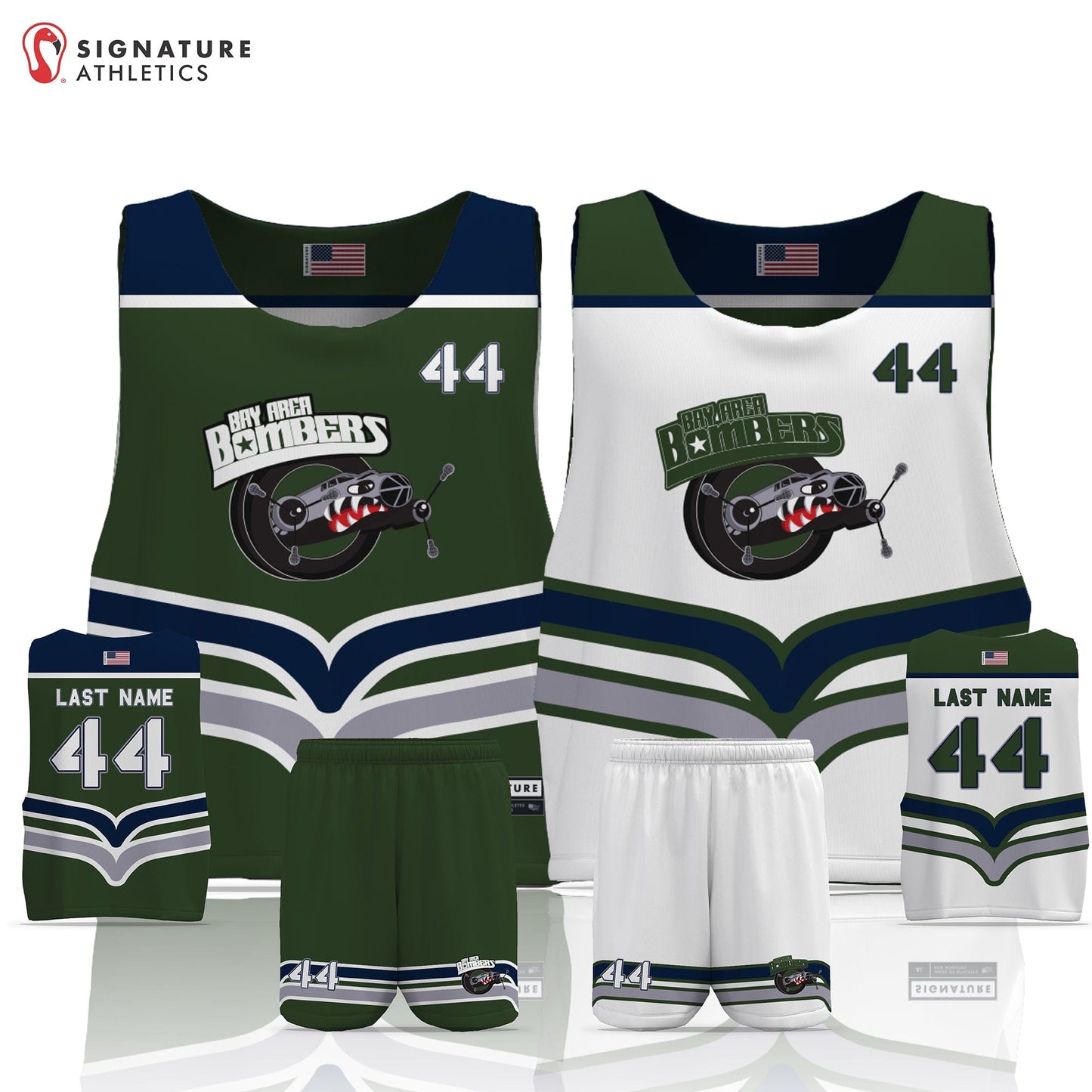 Odyssey Lacrosse League Bay Area Men's 3 Piece Player Package: Bay Area Signature Lacrosse