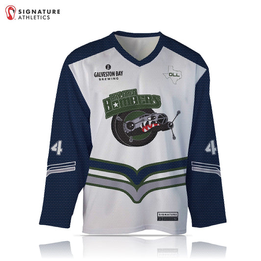 Odyssey Lacrosse League Bay Area Men's Blue/White Box Mesh Jersey: Bay Area Signature Lacrosse