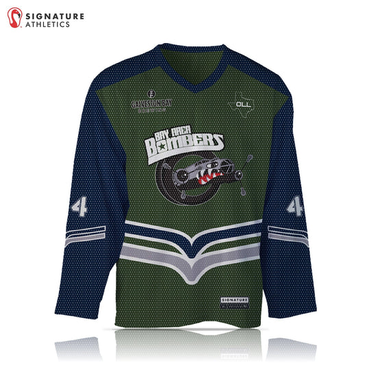 Odyssey Lacrosse League Bay Area Men's Green/Blue Box Mesh Jersey: Bay Area Signature Lacrosse