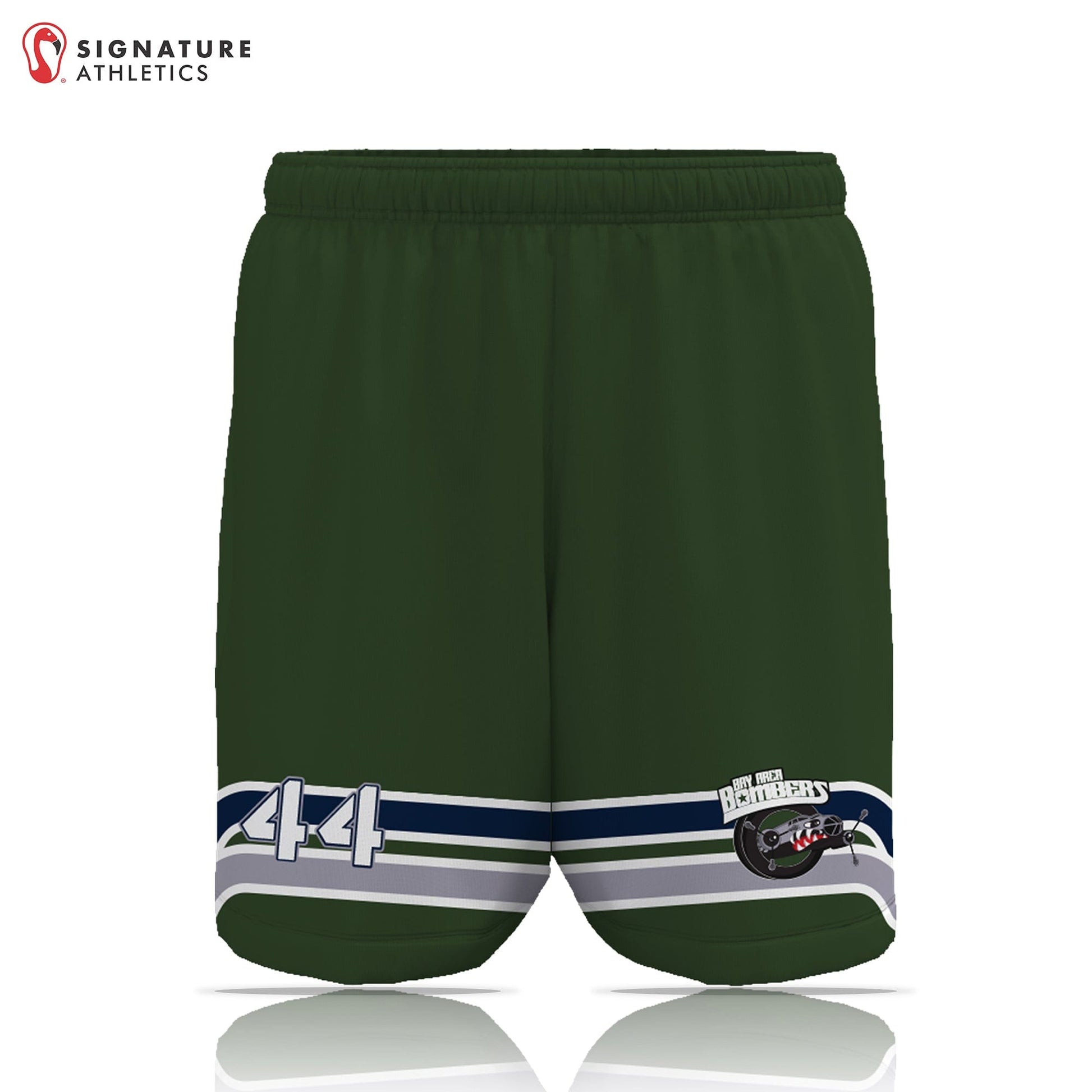 Odyssey Lacrosse League Bay Area Men's Green Game Shorts: Bay Area Signature Lacrosse