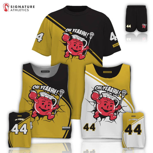 Oh Yeah! Lacrosse Men's 3 Piece Player Package: OH YEAH LACROSSE CLUB Signature Lacrosse