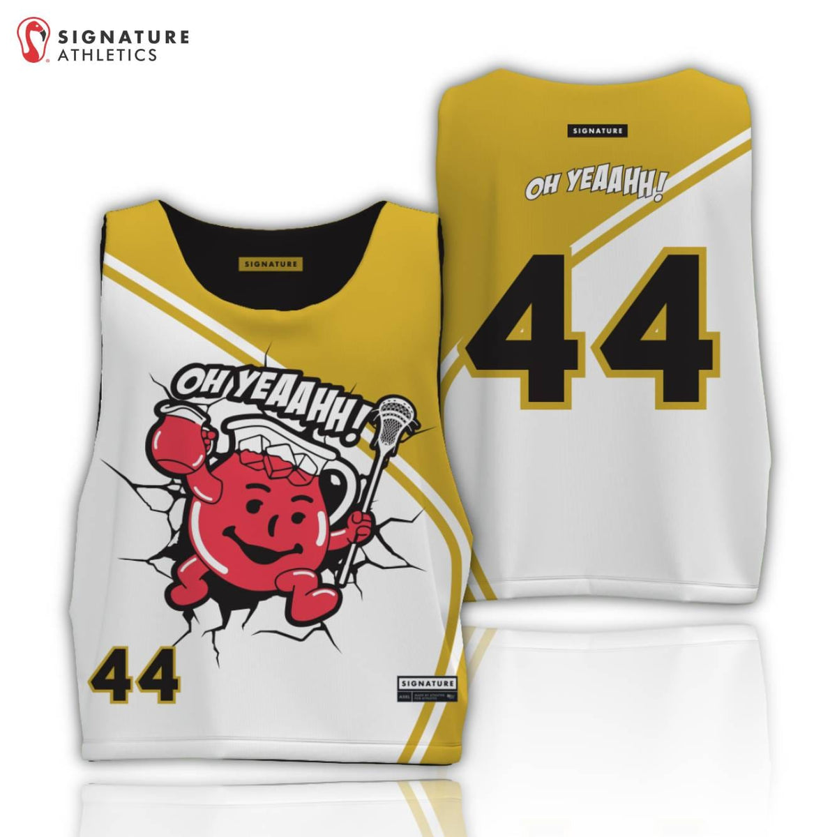 Oh Yeah! Lacrosse Men's Player Reversible Pinnie Signature Lacrosse