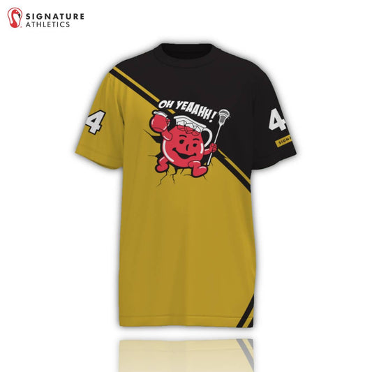 Oh Yeah! Lacrosse Men's Short Sleeve Tech Tee: OH YEAH LACROSSE CLUB Signature Lacrosse