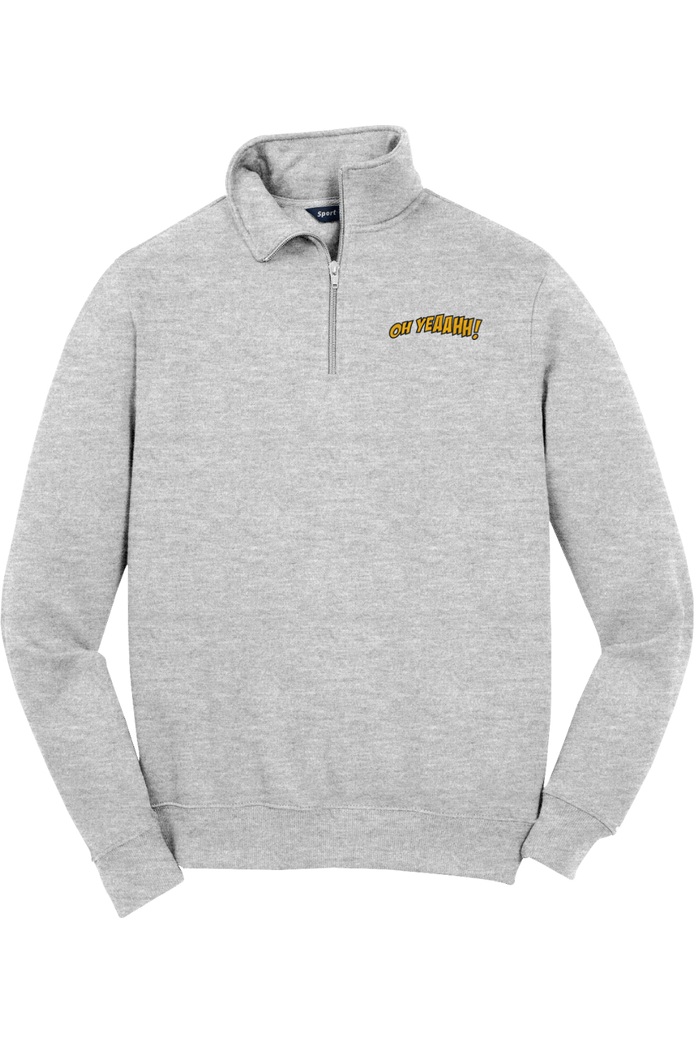 Oh Yeah LC Adult Embroidered Quarter-Zip Pullover Signature Lacrosse