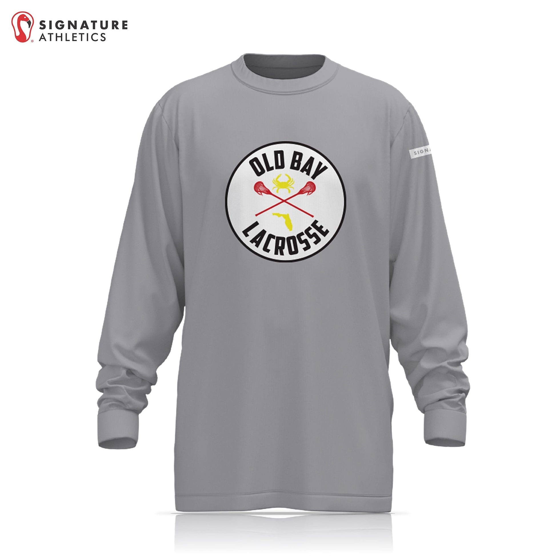 Old Bay Lacrosse Dark Player Long Sleeve Tech Tee Signature Lacrosse