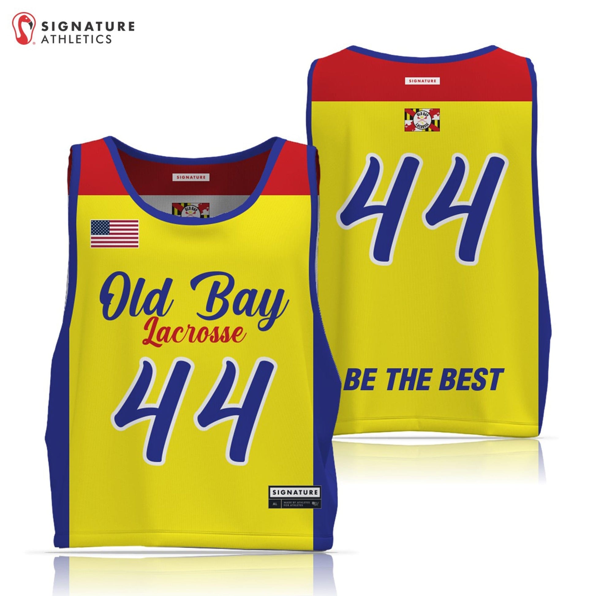 Old Bay Lacrosse Men's Pro Game Reversible Signature Lacrosse