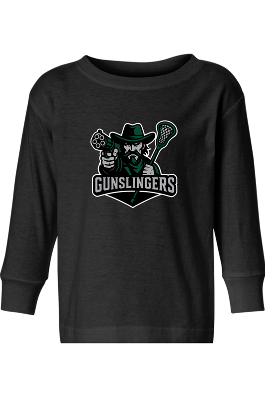 Old Dogs Lacrosse Toddler Long Sleeve T-Shirt Signature Lacrosse
