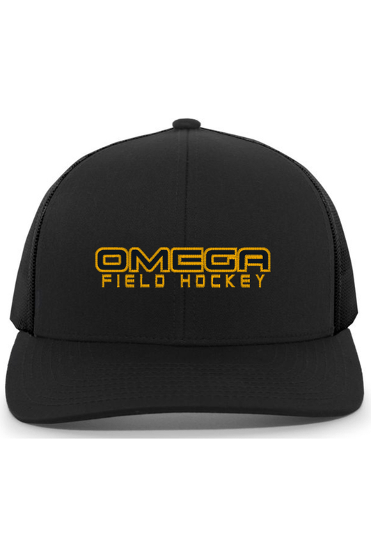 Omega Field Hockey Embroidered Trucker Hat Signature Lacrosse