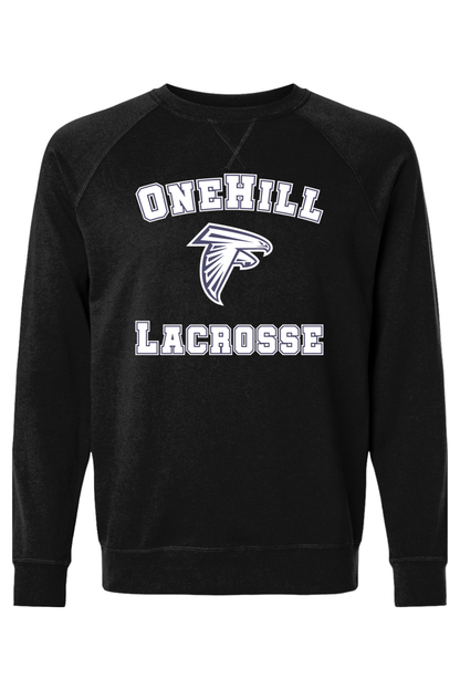 OneHill Lacrosse Adult Heavyweight Raglan Long Sleeve Signature Lacrosse