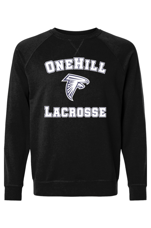 OneHill Lacrosse Adult Heavyweight Raglan Long Sleeve Signature Lacrosse
