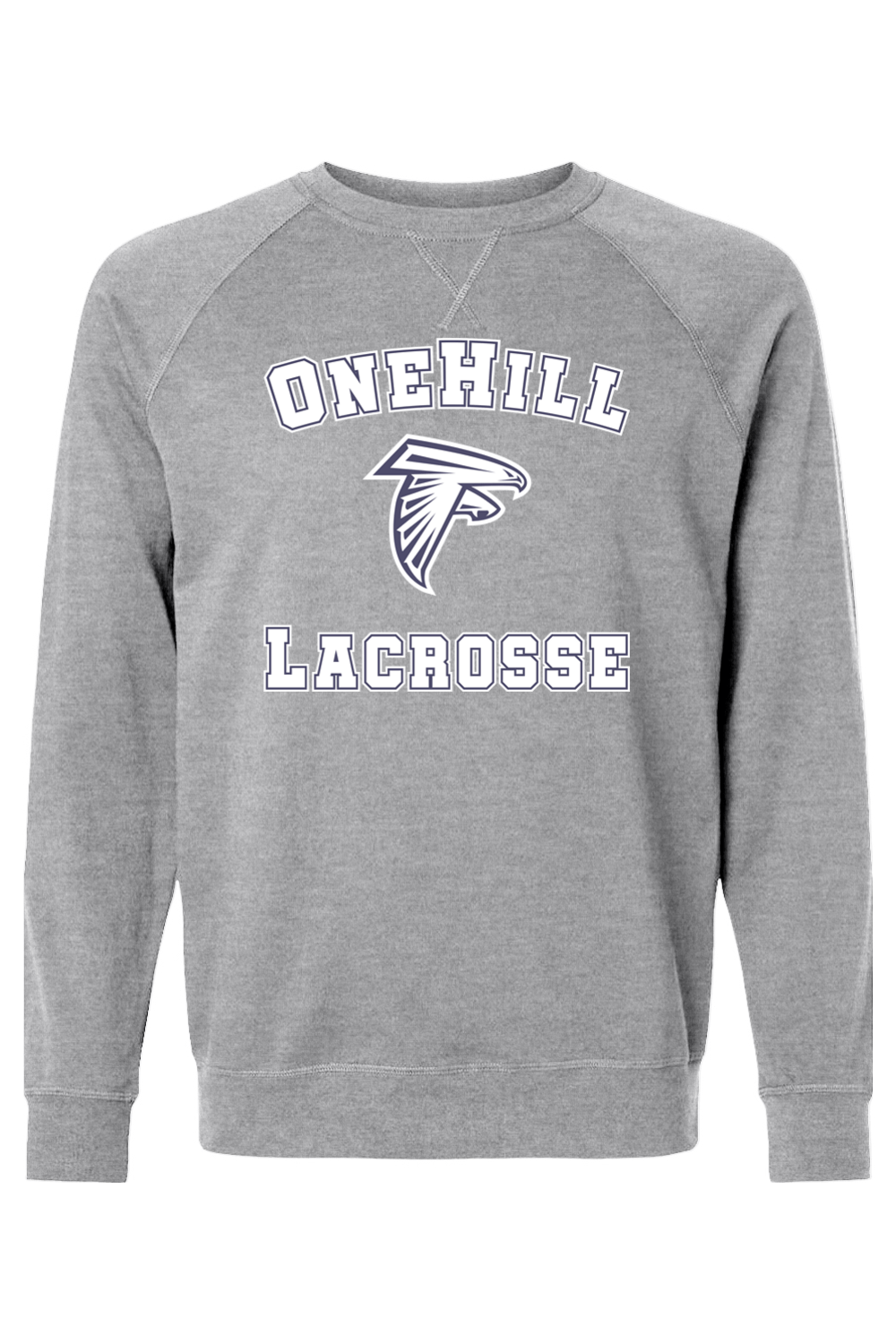 OneHill Lacrosse Adult Heavyweight Raglan Long Sleeve Signature Lacrosse