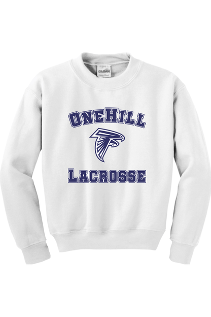OneHillLacrosse Youth Sweatshirt Signature Lacrosse