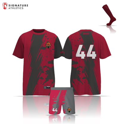 Orange County Youth Soccer Crimson/Anthracite 3 Piece Boy's Package Signature Lacrosse