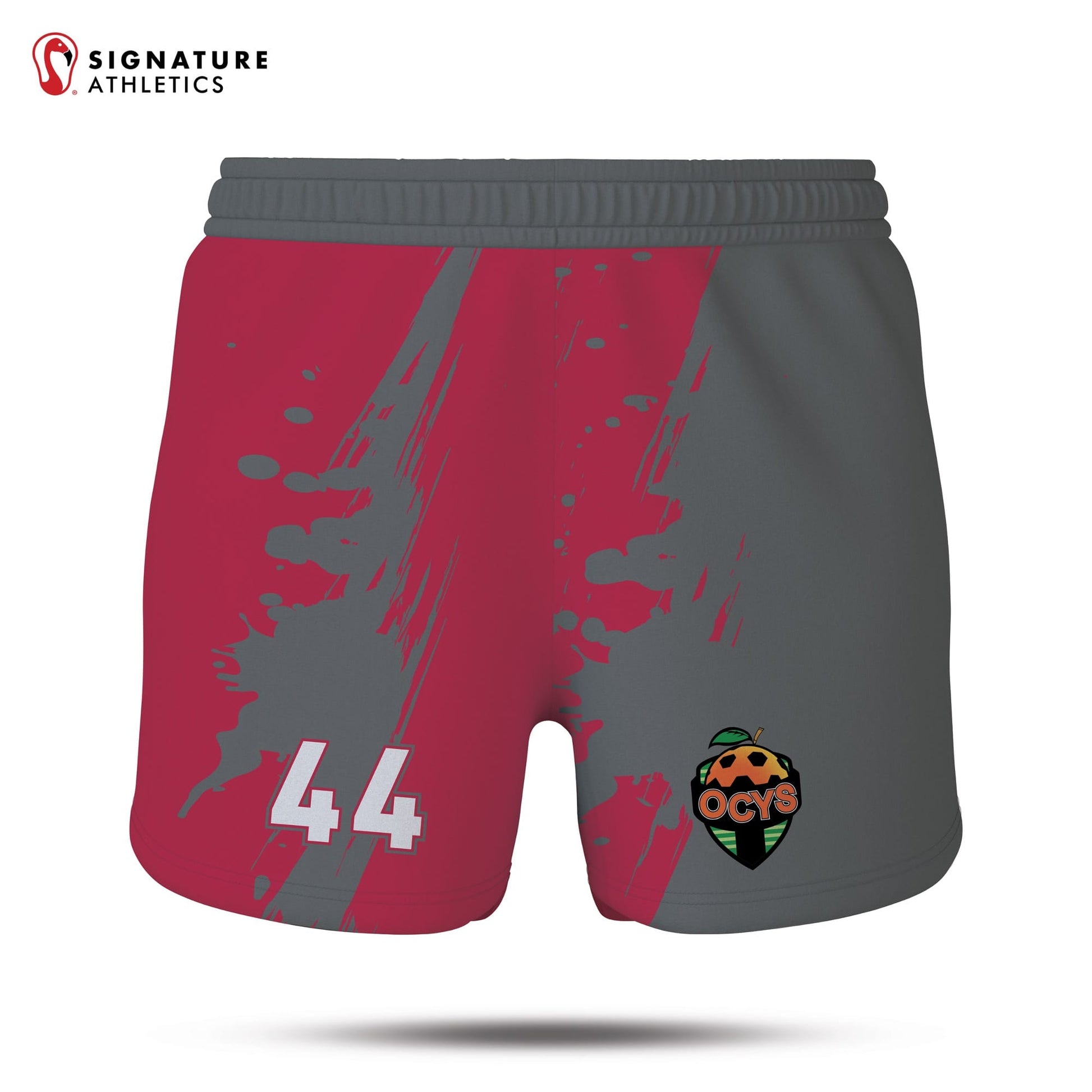 Orange County Youth Soccer Crimson/Anthracite Girl's Game Shorts Signature Lacrosse