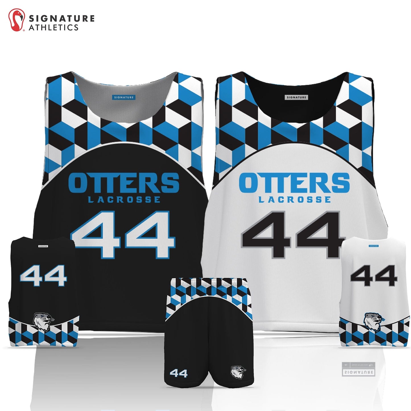 Otters Lacrosse Men's 2 Piece Player Game Package: HS A Signature Lacrosse