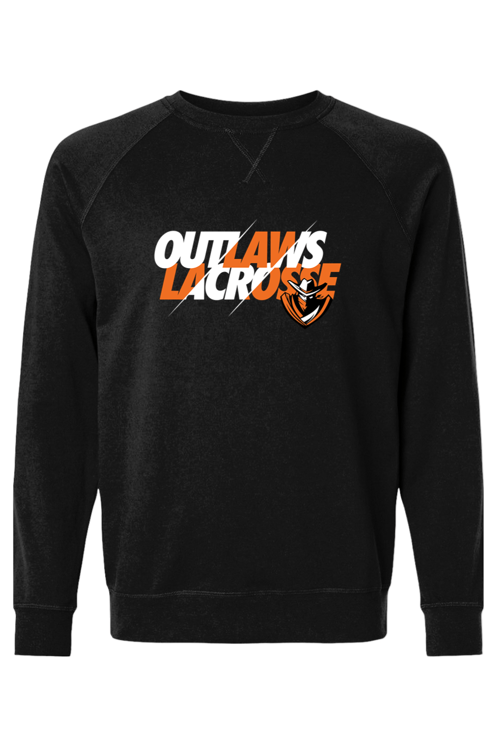 Outlaws Lacrosse Adult Heavyweight Raglan Long Sleeve Signature Lacrosse