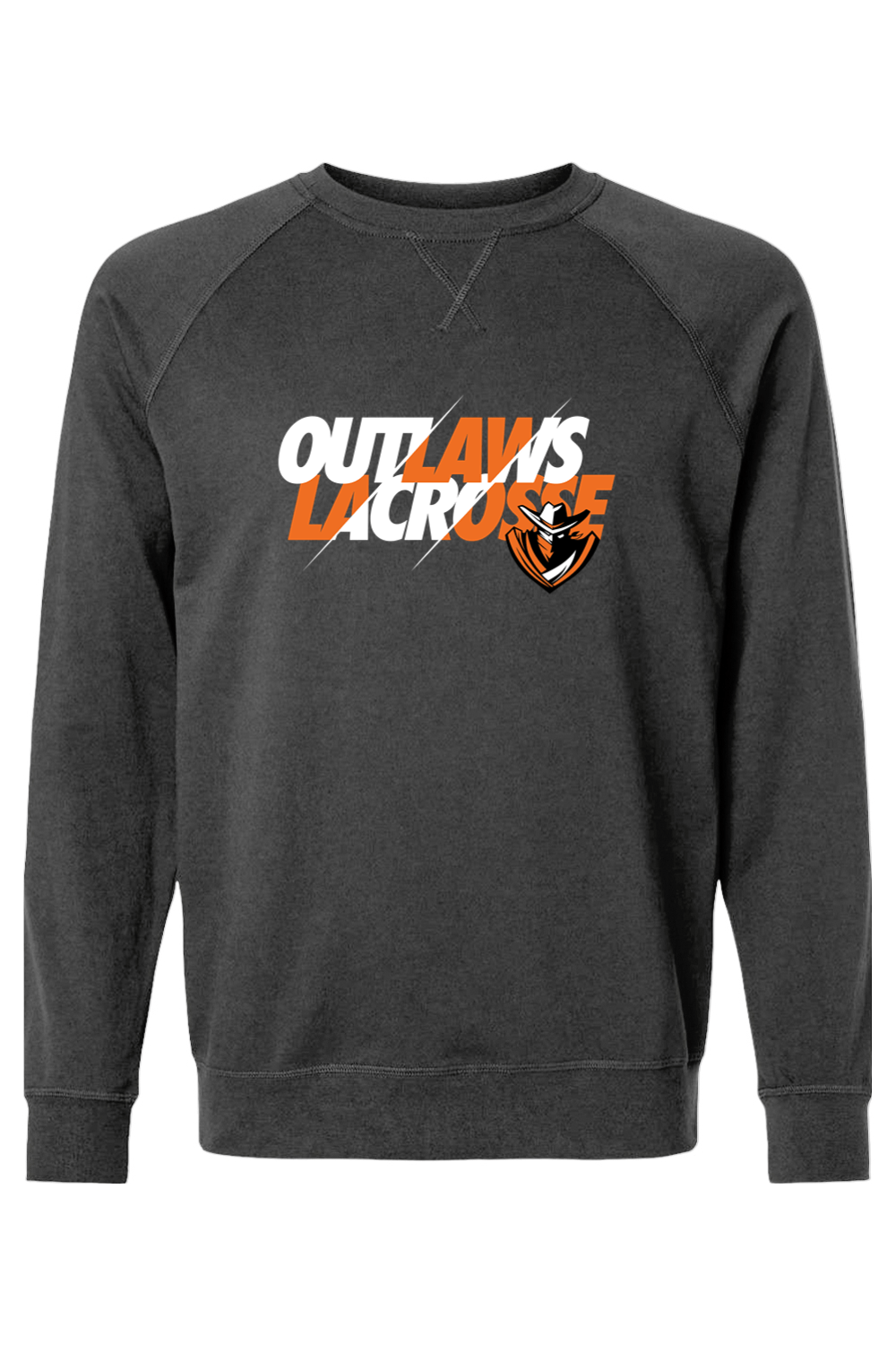 Outlaws Lacrosse Adult Heavyweight Raglan Long Sleeve Signature Lacrosse