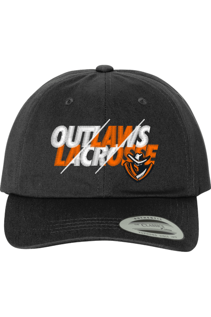 Outlaws Lacrosse Embroidered Dad Hat Signature Lacrosse