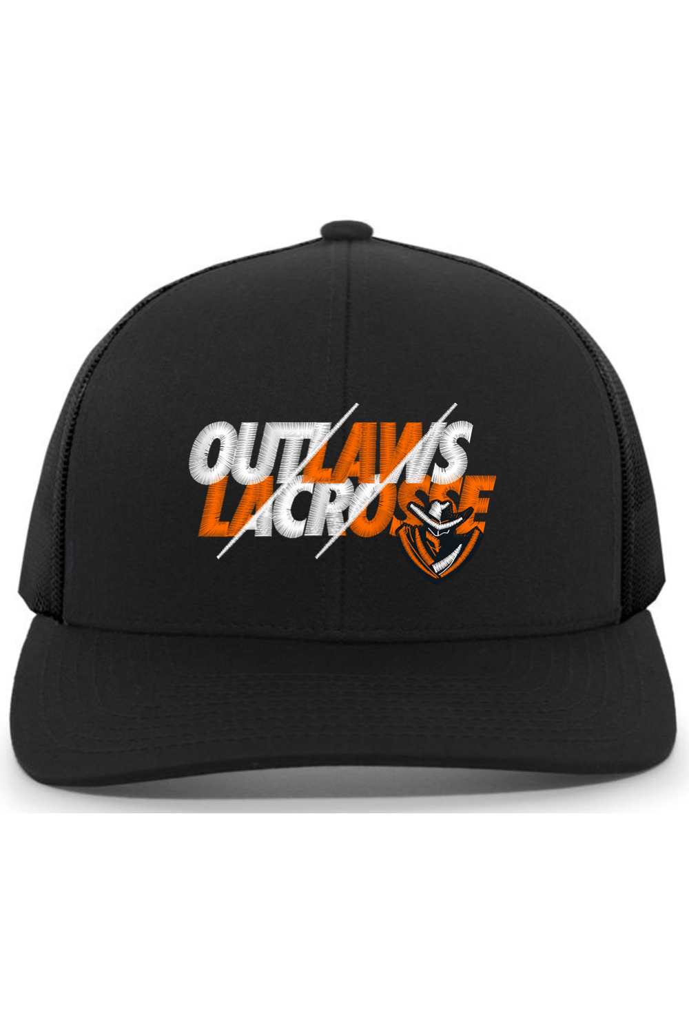 Outlaws Lacrosse Embroidered Trucker Hat Signature Lacrosse
