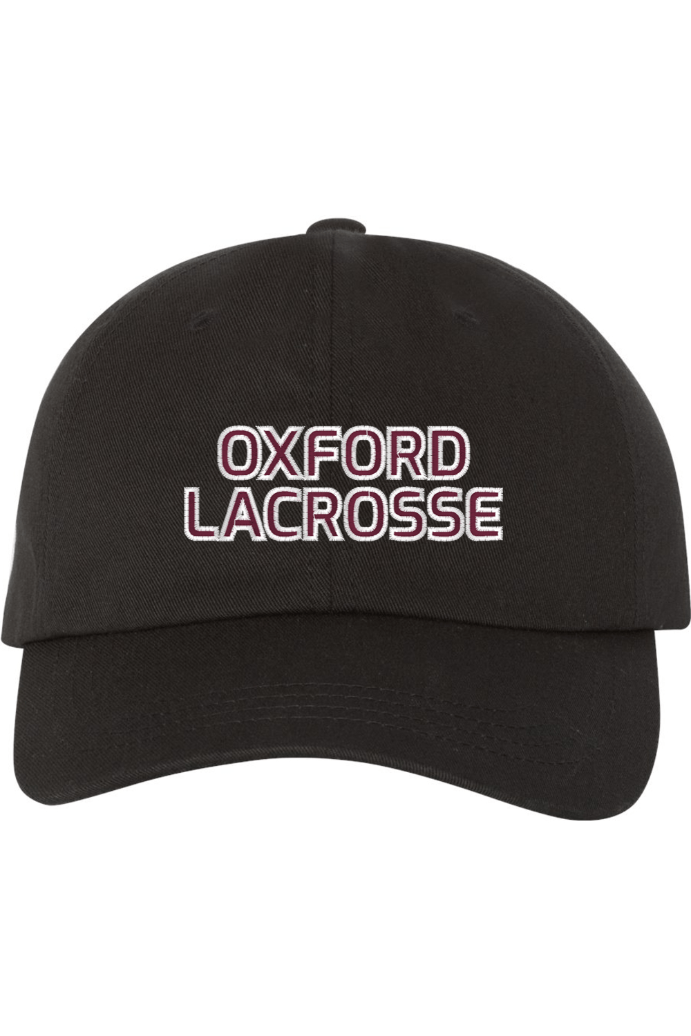 Oxford Lacrosse Embroidered Dad Hat Signature Lacrosse