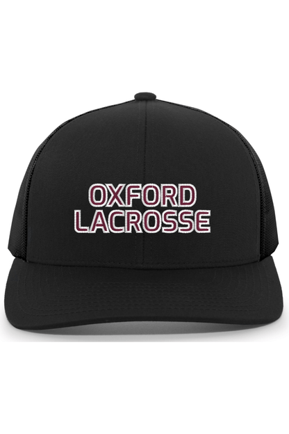 Oxford Lacrosse Embroidered Trucker Hat Signature Lacrosse