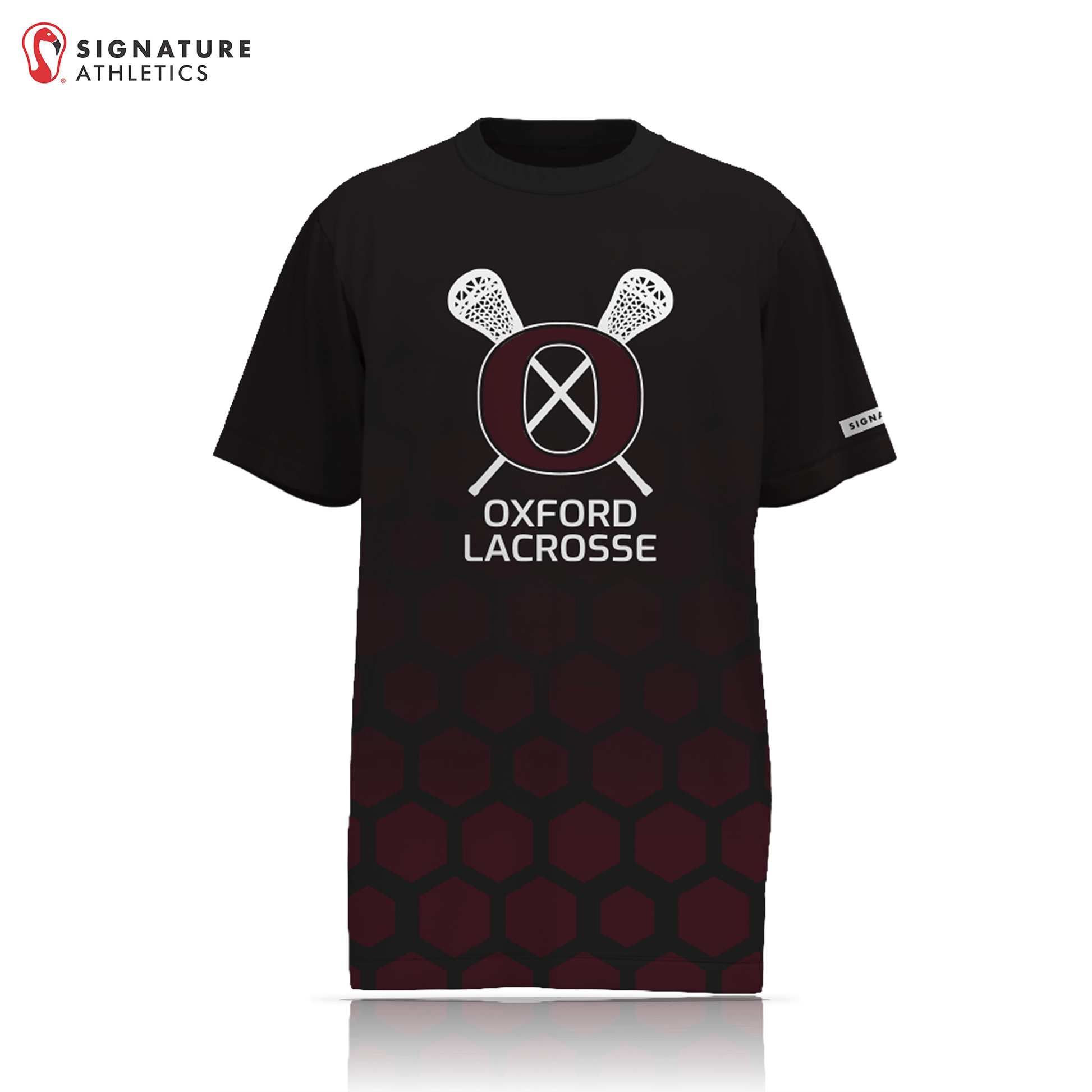 Oxford Lacrosse Player Short Sleeve Tech Tee: 8th Grade Signature Lacrosse