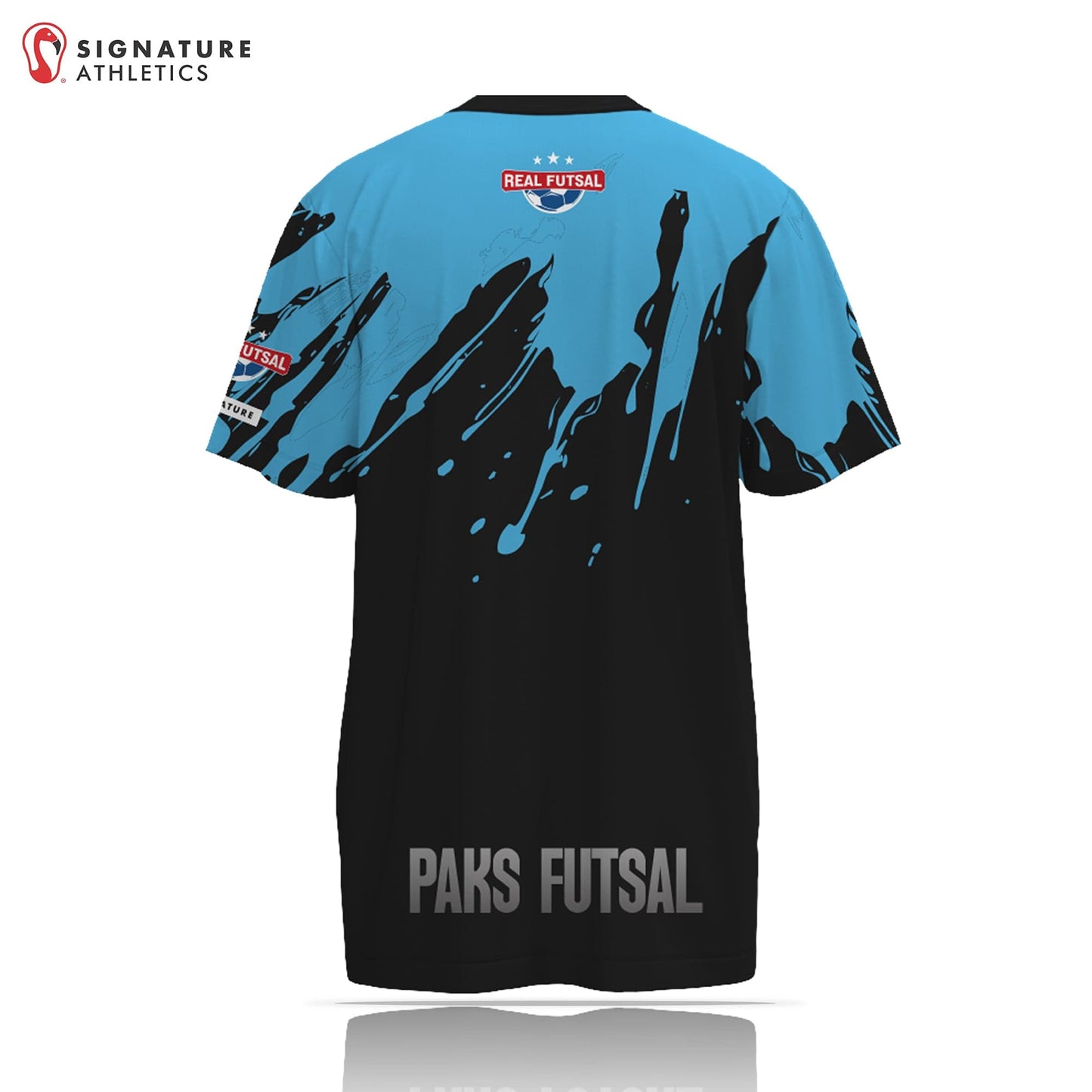 PAKS Futsal Men's Game Tech Tee - Blue & Black Signature Lacrosse