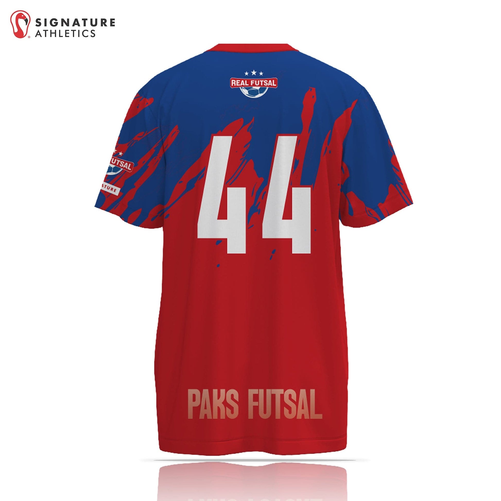PAKS Futsal Men's Game Tech Tee - Blue & Red Signature Lacrosse