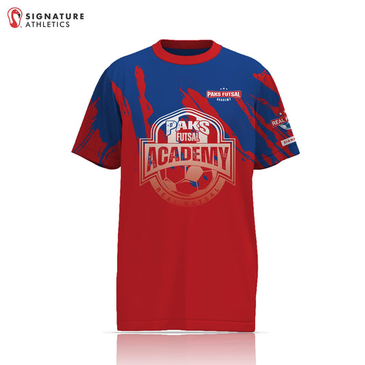 PAKS Futsal Men's Game Tech Tee - Blue & Red Signature Lacrosse